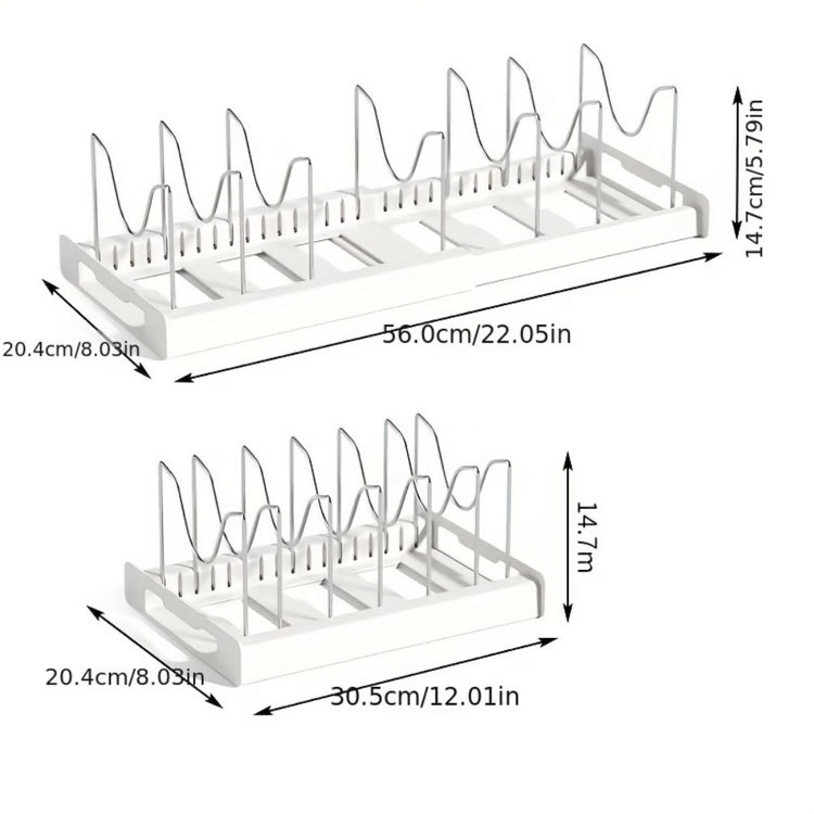 Kitchen Pot Lid Storage Rack, Foldable Kitchen Utensil Storage Rack, Kitchen Utensil Artifact Pot Storage Rack