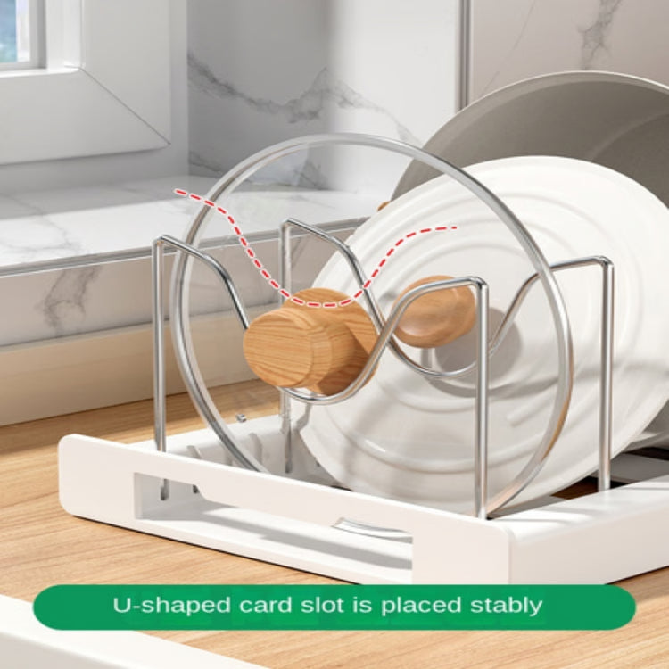 Kitchen Pot Lid Storage Rack, Foldable Kitchen Utensil Storage Rack, Kitchen Utensil Artifact Pot Storage Rack