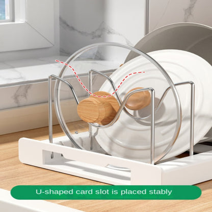 Kitchen Pot Lid Storage Rack, Foldable Kitchen Utensil Storage Rack, Kitchen Utensil Artifact Pot Storage Rack