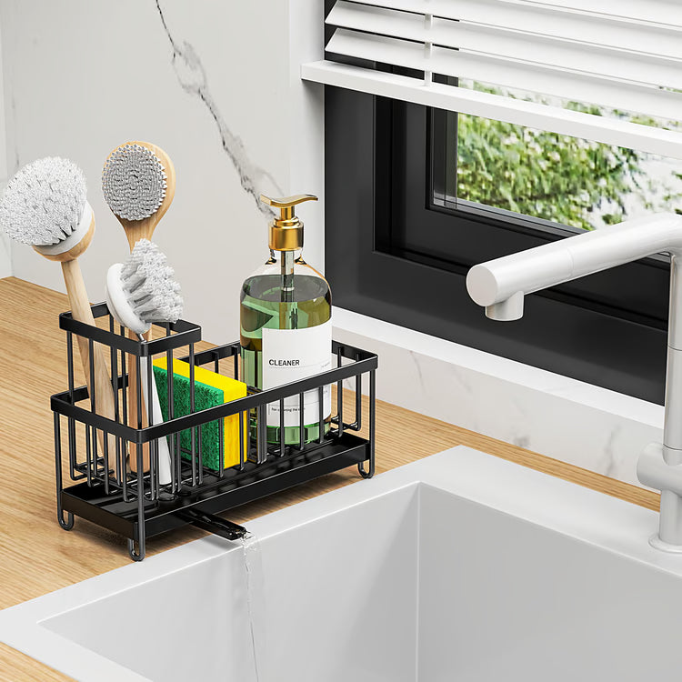 Must Have Kitchen Accessories, Kitchen Sink Sponge Holder with High Brush Rack