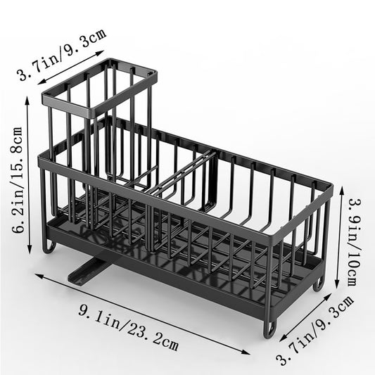 Must Have Kitchen Accessories, Kitchen Sink Sponge Holder with High Brush Rack