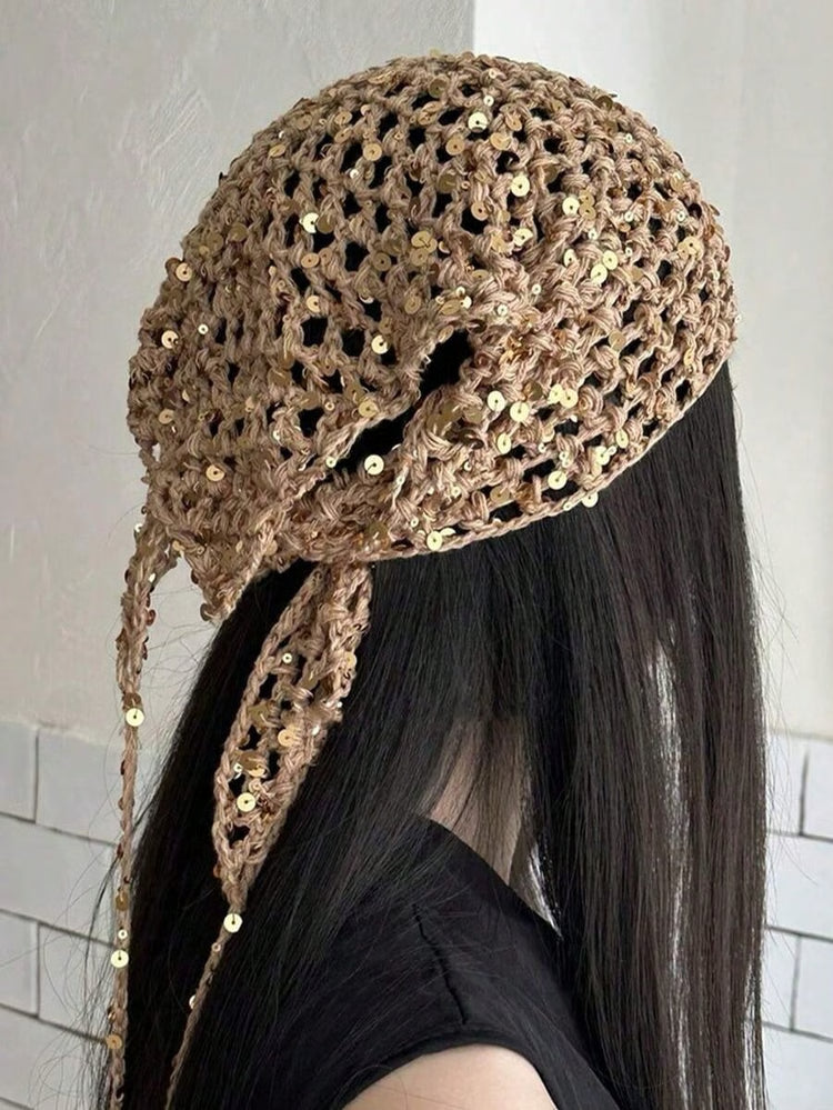 Glitter Boho Headscarf: Sexy Triangle Hair Accessory & Festival Bandana