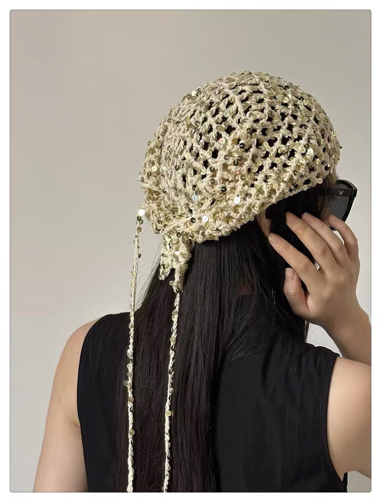 Glitter Boho Headscarf: Sexy Triangle Hair Accessory & Festival Bandana