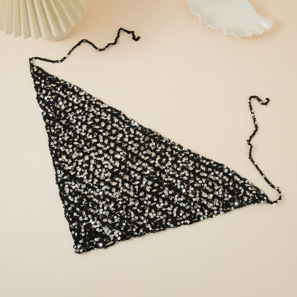 Glitter Boho Headscarf: Sexy Triangle Hair Accessory & Festival Bandana