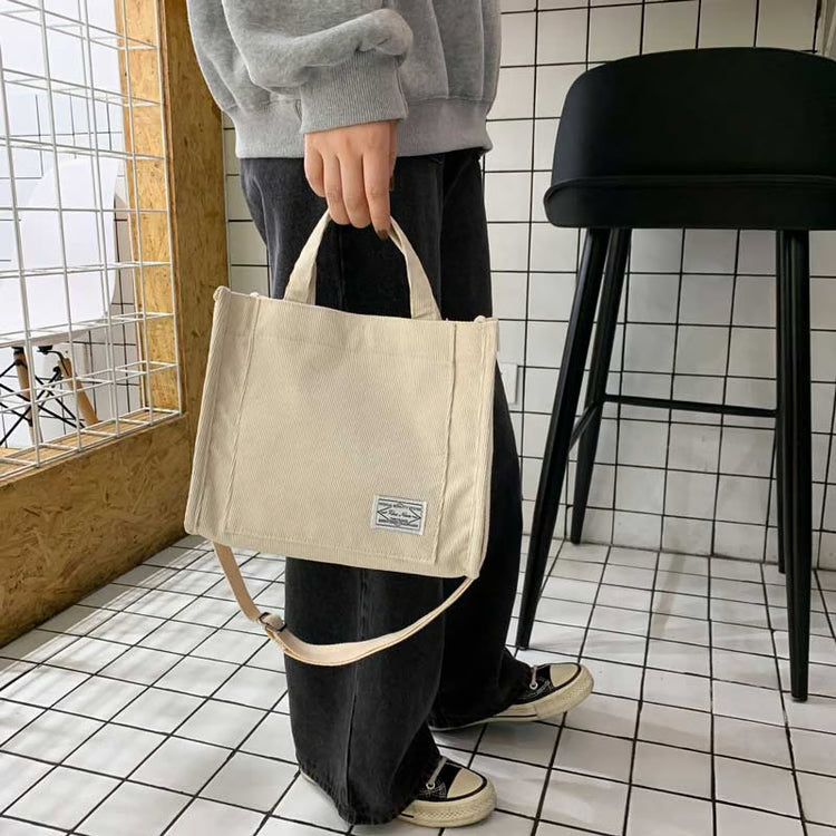 Casual Tote Bag, Shoulder Bag, Women's Square Crossbody Bag, Corduroy Crossbody Bag