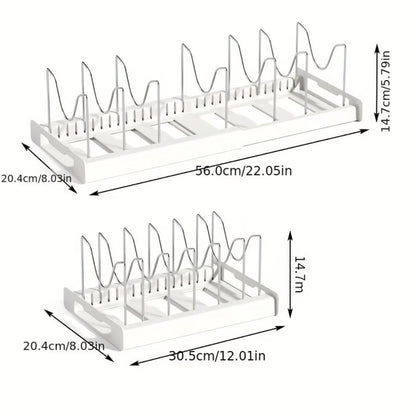 Kitchen Pot Lid Storage Rack, Foldable Kitchen Utensil Storage Rack, Kitchen Utensil Artifact Pot Storage Rack