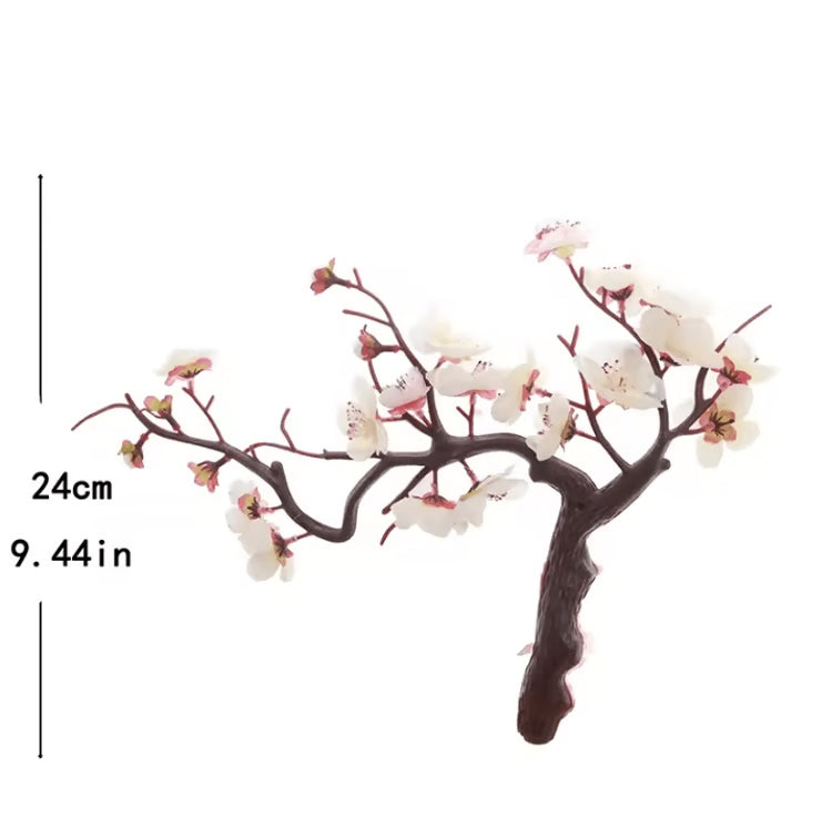 Lifelike Artificial Cherry Blossom Flowers – Silk Plum Blossom Stems for Wedding Table Decorations and Home Living Room