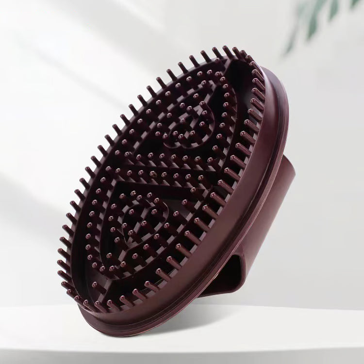 Set Of 2 Brown Massage Brushes, Body Meridian Weight Loss Brush, Home Salon Beauty Care